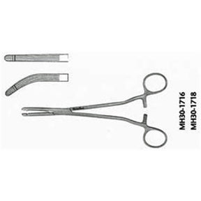 MeisterHand BALLENTINE Hysterectomy Forceps, 8-1/2" (21.6 cm), longitudinal serrations, single tooth, straight. MPN: MH30-1718