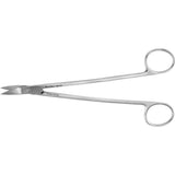 MeisterHand DEAN Dissecting Scissors, 6-3/4" (170mm), blades angled on flat, one serrated blade. MPN: MH5-264