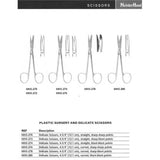 MeisterHand WAGNER Plastic Surgery Scissors, 4-3/4" (120mm), Straight, Blunt-Blunt Points. MPN: MH5-274 - Image 2