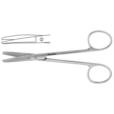 MeisterHand WAGNER Plastic Surgery Scissors, 4-3/4" (119mm), Curved, Blunt-Blunt Points. MPN: MH5-280