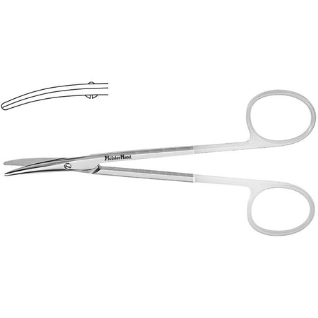 MeisterHand Strabismus Scissors, 4-1/2" (113mm), Tungsten Carbide blades, curved. MPN: MH5-314TC