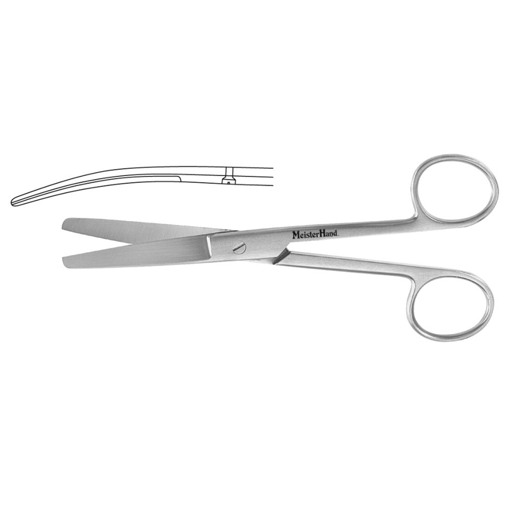 MeisterHand Standard Pattern Operating Scissors, curved, 5-1/2" (14 cm), blunt-blunt points. MPN: MH5-56