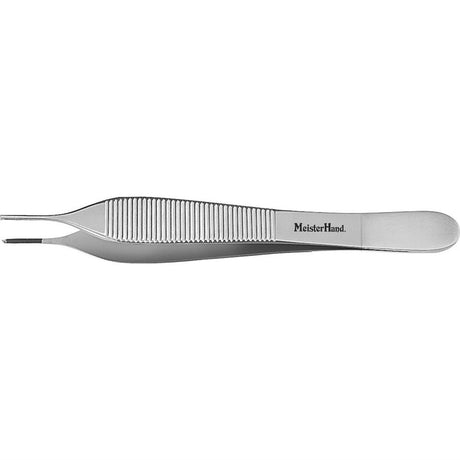 MeisterHand ADSON Dressing Forceps, 4-3/4" (120mm), delicate, straight, serrated. MPN: MH6-118
