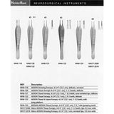 MeisterHand ADSON Tissue Forceps 1 X 2 teeth, 4-3/4" (120mm), cross serrated tips, delicate. MPN: MH6-121 - Image 5