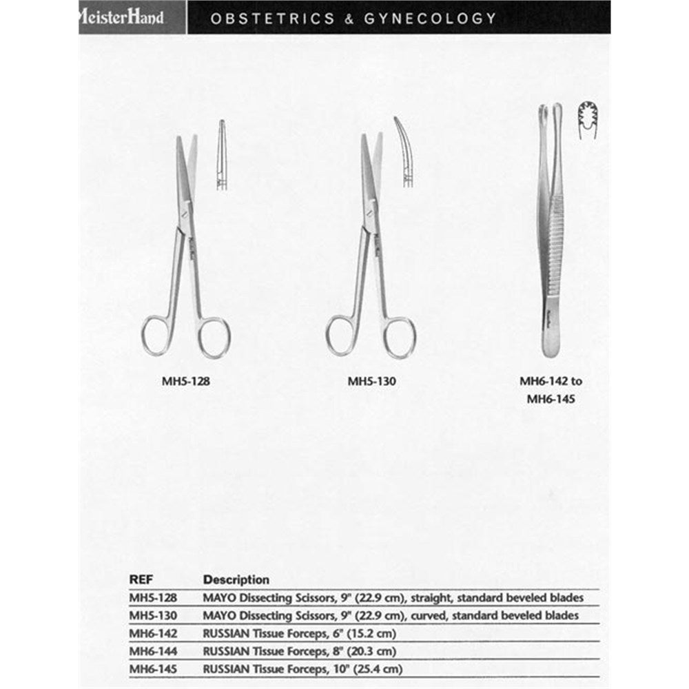 MeisterHand RUSSIAN Tissue Forceps, 6" (151mm). MPN: MH6-142 - Image 4