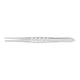 MeisterHand Tissue Forceps, 4-5/8" (118mm), standard, 1 X 2 teeth, serrated handles. MPN: MH6-40