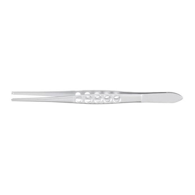 MeisterHand Tissue Forceps, 4-5/8" (118mm), standard, 1 X 2 teeth, serrated handles. MPN: MH6-40