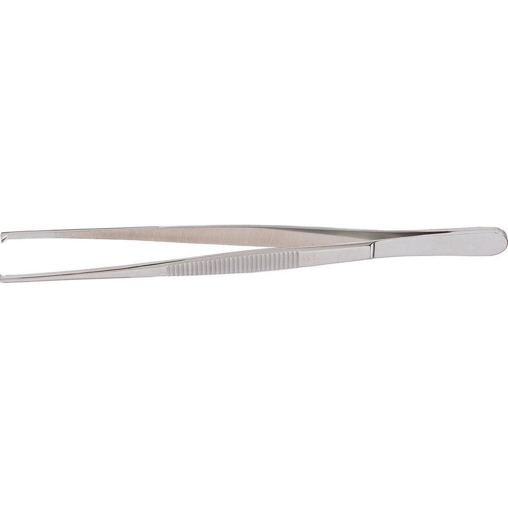 MeisterHand Tissue Forceps 6" (154mm), standard, 1 X 2 teeth, serrated handles. MPN: MH6-46