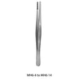 MeisterHand Dressing Forceps, 5-1/8" (130mm), standard, serrated tips, serrated handles. MPN: MH6-6