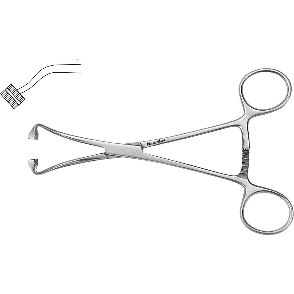 MeisterHand PEERS Towel Clamp 5 .75" (14.6 cm), Non-perforating jaws. MPN: MH7-516