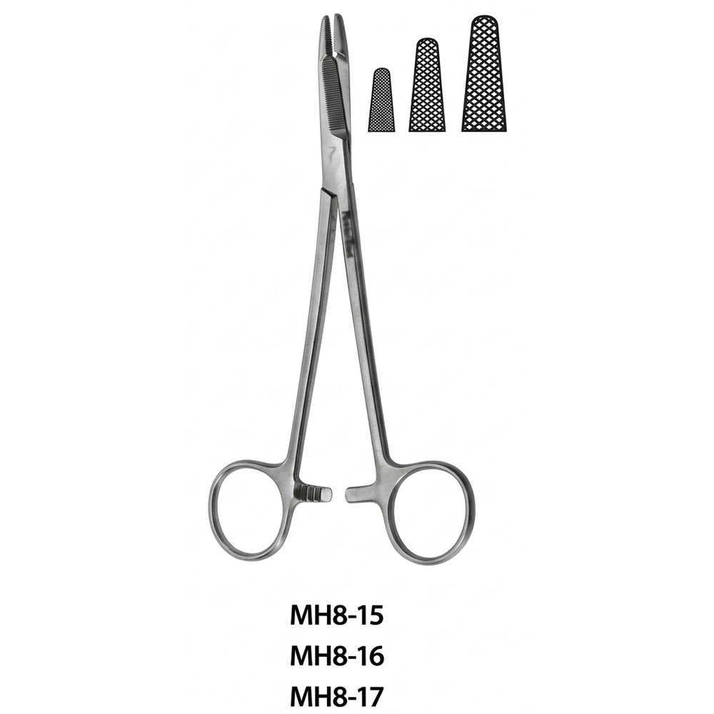 MeisterHand Olsen-Hegar Needle Holder with Suture Scissors, 7½" (19 cm), Serrated Jaws. MPN: MH8-17