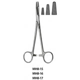 MeisterHand Olsen-Hegar Needle Holder with Suture Scissors, 7½" (19 cm), Serrated Jaws. MPN: MH8-17