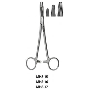 MeisterHand Olsen-Hegar Needle Holder with Suture Scissors, 7½" (19 cm), Serrated Jaws. MPN: MH8-17