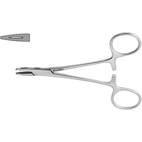 MeisterHand Collier Needle Holder, 4⅞" (12.5 cm), Fenestrated Jaws. MPN: MH8-2
