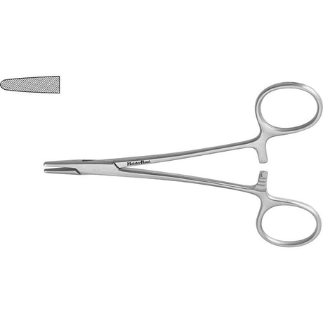 MeisterHand Brown Needle Holder, 5¼" (13.3 cm), Fine Serrations, Convex Jaws. MPN: MH8-22