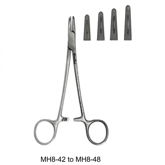 MeisterHand Mayo-Hegar Needle Holder, 6¼" (16 cm), Serrated Jaws. MPN: MH8-44