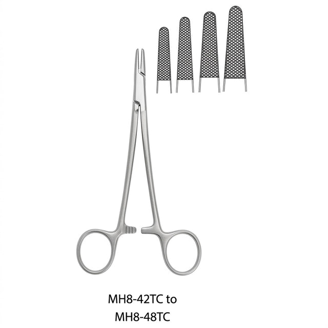 MeisterHand Mayo-Hegar Needle Holder, 6¼" (16 cm), Serrated Jaws, Tungsten Carbide. MPN: MH8-44TC