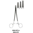 MeisterHand Crile-Wood Needle Holder, 8" (20.5 cm), Serrated Jaws, Tungsten Carbide. MPN: MH8-52TC