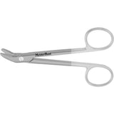 MeisterHand Wire Cutting Scissors, 4-3/4" (122mm), angled to side, one serrated bade, Tungsten Carbide jaws. MPN: MH9-124TC