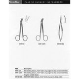 MeisterHand Wire Cutting Scissors, 4-3/4" (122mm), angled to side, one serrated bade, Tungsten Carbide jaws. MPN: MH9-124TC - Image 3