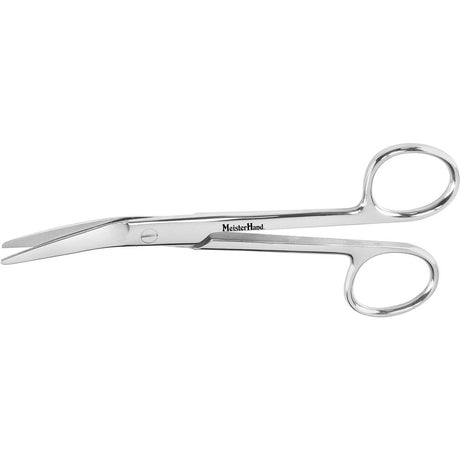 MeisterHand NEW'S Suture Scissors, 5-5/8" (143mm), angled on flat. MPN: MH9-98