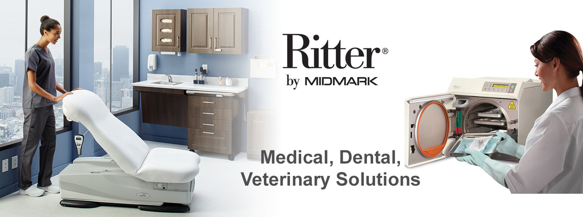 Ritter by Midmark exam tables and sterilizers