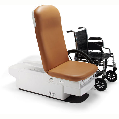 RITTER 225 High-Low Power Height & Back Exam Table with Drawer, Pelvic Tilt, Heater, Receptacles . MPN: 225-002