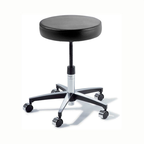 RITTER 274 Manual Screw Adjustable Physician Stool with Chrome Caster base. MPN: 274-001