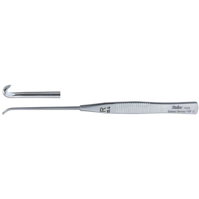 MILTEX MUELLER-Style Phlebectomy Hook, 5-1/4" (132mm), Right, Size #4. MPN: 10324
