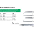 MILTEX MUELLER-Style Phlebectomy Hook Set, Set, Includes 4 Left Hooks, Sizes 1 to 4. MPN: 1033