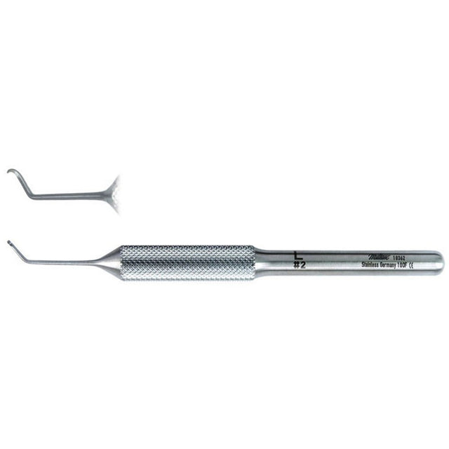 MILTEX RAMELET Phlebectomy Hook, 4" (100mm), Left, Size #2. MPN: 10362