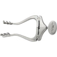 MILTEX JANSEN Retractor, 4-1/4" (10.8 cm), spread 3" (7.6 cm), 3 X 3 blunt prongs 10 mm deep, standard model. MPN: 11-2