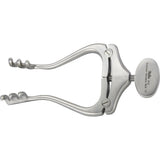 MILTEX JANSEN Retractor, 4-1/4" (10.8 cm), spread 3" (7.6 cm), 3 X 3 blunt prongs 10 mm deep, standard model. MPN: 11-2