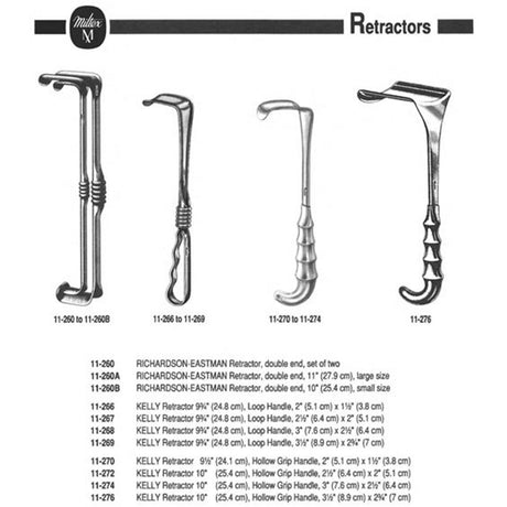 MILTEX RICHARDSON-EASTMAN Retractor, double end, 11" (27.9 cm), large size. MPN: 11-260-A - Image 2