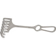 MILTEX ISRAEL Retractor, 9" (22.9 cm), blunt, 6 prongs, 2-1/4" (5.7 cm) X 1-3/4" (4.4 cm). MPN: 11-352