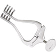 MILTEX JANSEN Retractor, 4-1/2" (11.4 cm), spread 3" (7.6 cm), 4 X 4 blunt prongs 20 mm deep. MPN: 11-4