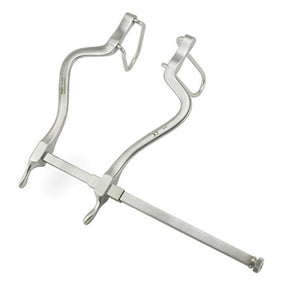 MILTEX GOSSET Retractor, 5-1/2" (140mm) Spread, Fenestrated Side Blades, 2-5/8" (68mm) Deep. MPN: 11-402