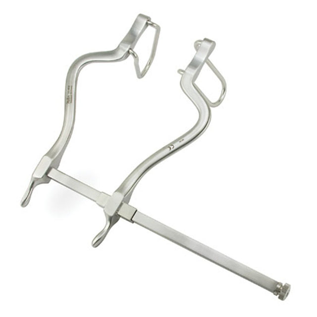 MILTEX GOSSET Retractor, 5-1/2" (140mm) Spread, Fenestrated Side Blades, 2-5/8" (68mm) Deep. MPN: 11-402