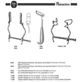 MILTEX GOSSET Retractor, 5-1/2" (140mm) Spread, Fenestrated Side Blades, 2-5/8" (68mm) Deep. MPN: 11-402 - Image 2