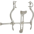 MILTEX Pediatric BALFOUR Abdominal Retractor with fenestrated side blades & solid center blade 1" (2.5 cm) deep, 4" (10.2 cm) spread. MPN: 11-430