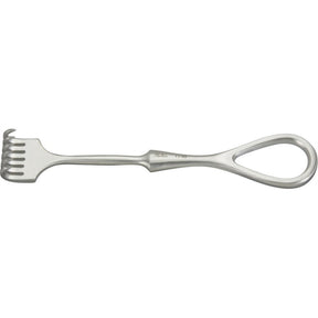 MILTEX VOLKMAN Finger Retractor, 4-1/2" (11.4 cm), 6 sharp prongs. MPN: 11-45