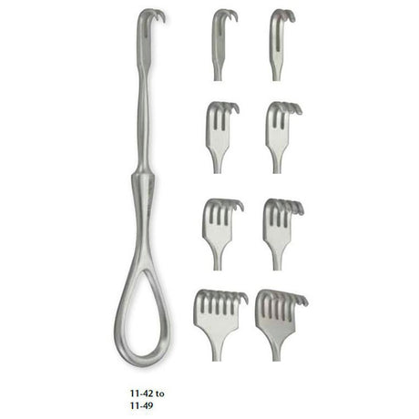 MILTEX VOLKMAN Finger Retractor, 4-1/2" (11.4 cm), 3 blunt prongs. MPN: 11-47 - Image 3