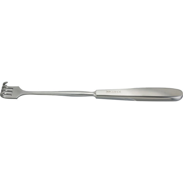 MILTEX VOLKMAN Retractor, 8-1/2" (218mm), 4 Prongs, Sharp, Hollow Handle. MPN: 11-508