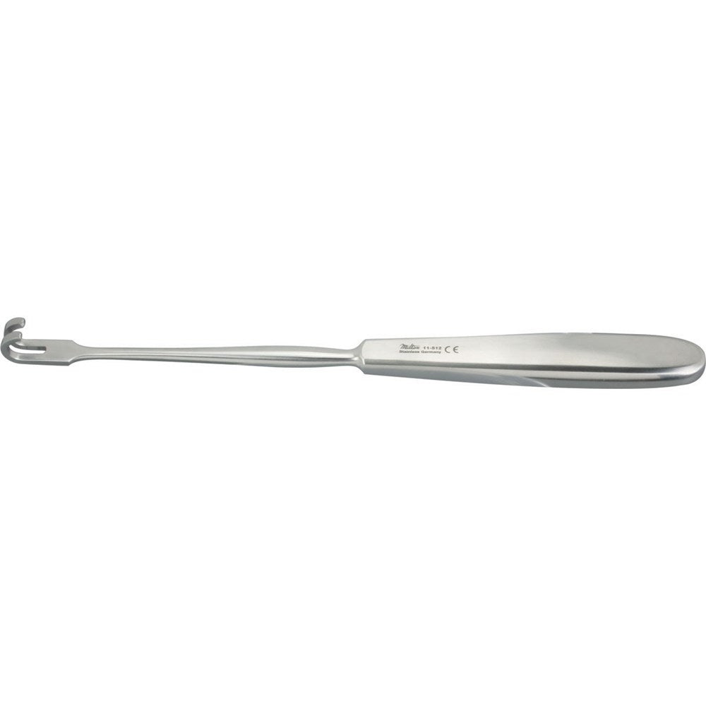 MILTEX VOLKMAN Retractor, 8-1/2" (218mm), 2 Prongs, Blunt, Hollow Handle. MPN: 11-512
