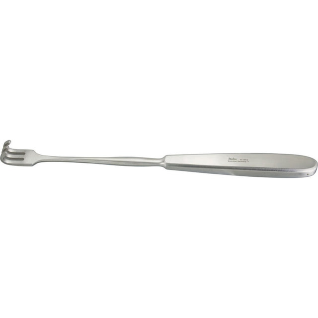 MILTEX VOLKMAN Retractor, 8-1/2" (218mm), 3 Prongs, Blunt, Hollow Handle. MPN: 11-514