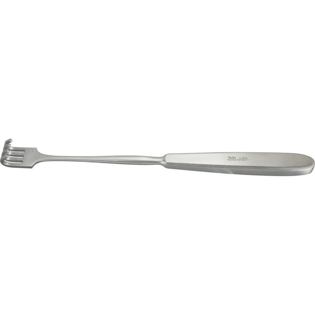 MILTEX VOLKMAN Retractor, 8-1/2" (218mm), 4 Prongs, Blunt, Hollow Handle. MPN: 11-516