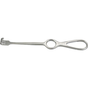 MILTEX VOLKMAN Retractor, 8-1/2" (216mm), 3 Prongs, Blunt, Ring Handle. MPN: 11-540