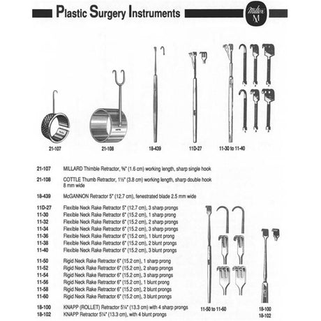 MILTEX Rigid Neck Rake Retractor, 6" (15.2 cm), 3 blunt prongs. MPN: 11-60 - Image 3