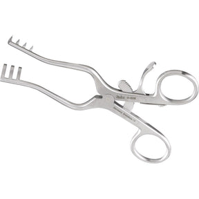 MILTEX WEITLANER Retractor, 5-1/4" (135mm), Sharp, 3 X 4 Teeth, 1-7/8" (47mm) Spread. MPN: 11-608