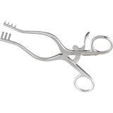 MILTEX WEITLANER Retractor, 6-1/2" (165mm), Sharp, 3 X 4 Teeth, 4" (100mm) Spread. MPN: 11-614